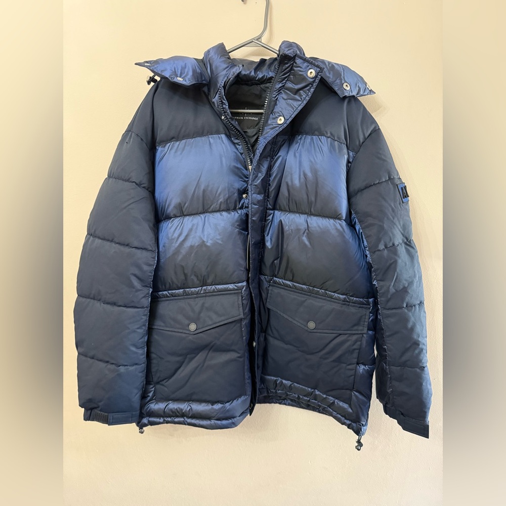 A/X Armani Exchange Dark Blue Puffer Jacket (brand new)